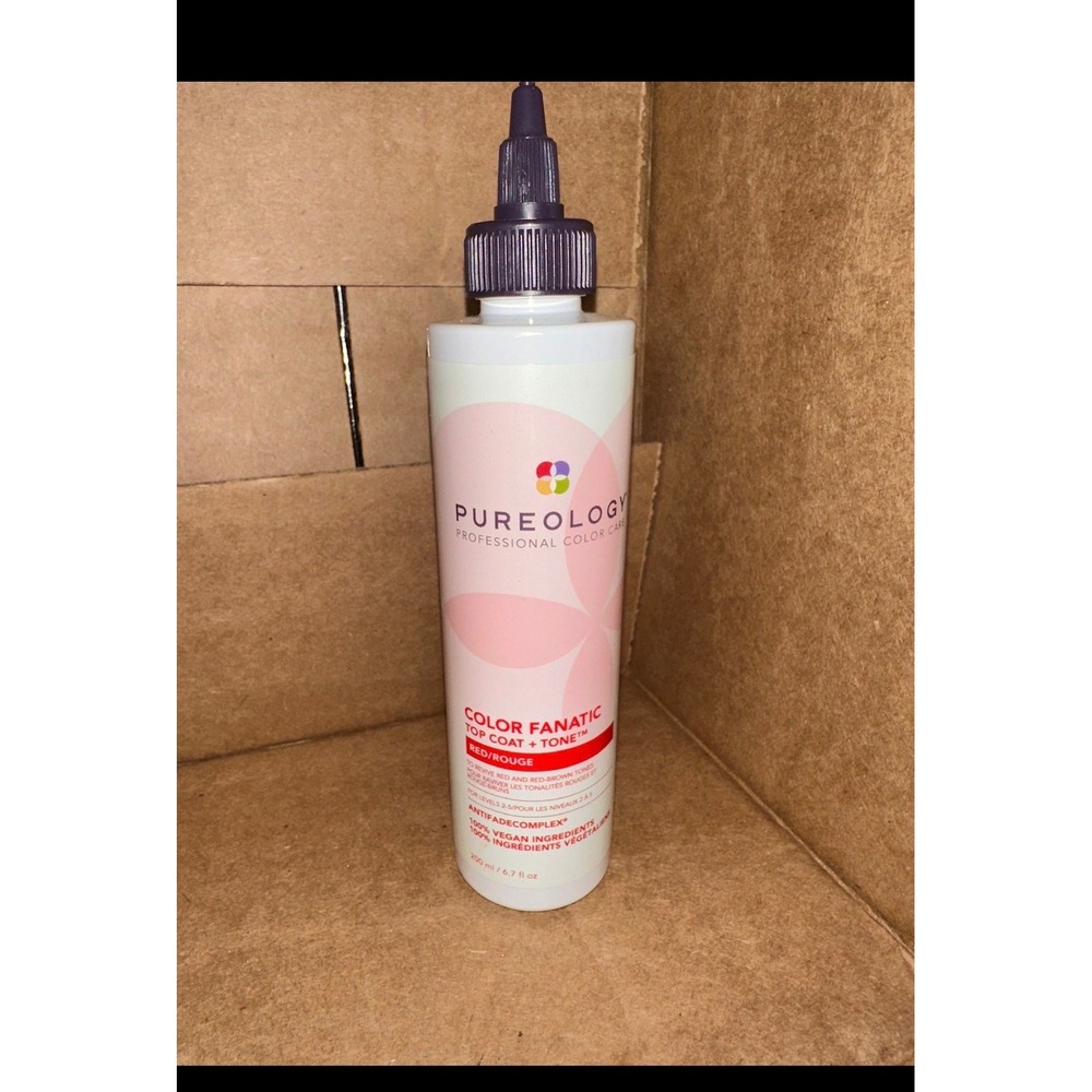 Pureology Color‎ Fanatic Top Coat + Tone Red Hair Gloss Treatment care shine